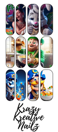 CEREAL WATERSLIDE NAIL DECAL