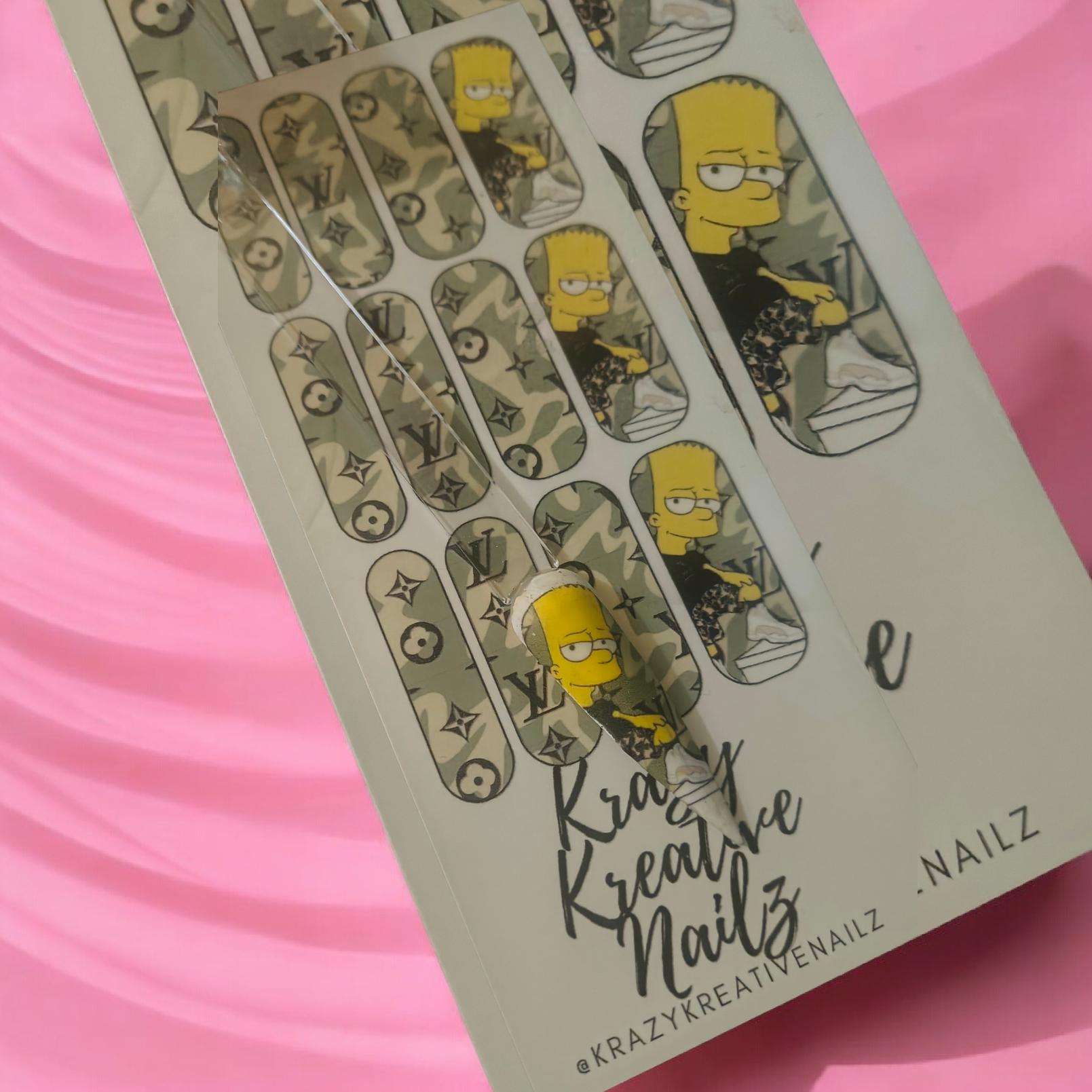 Bart Waterslide Nail Decal