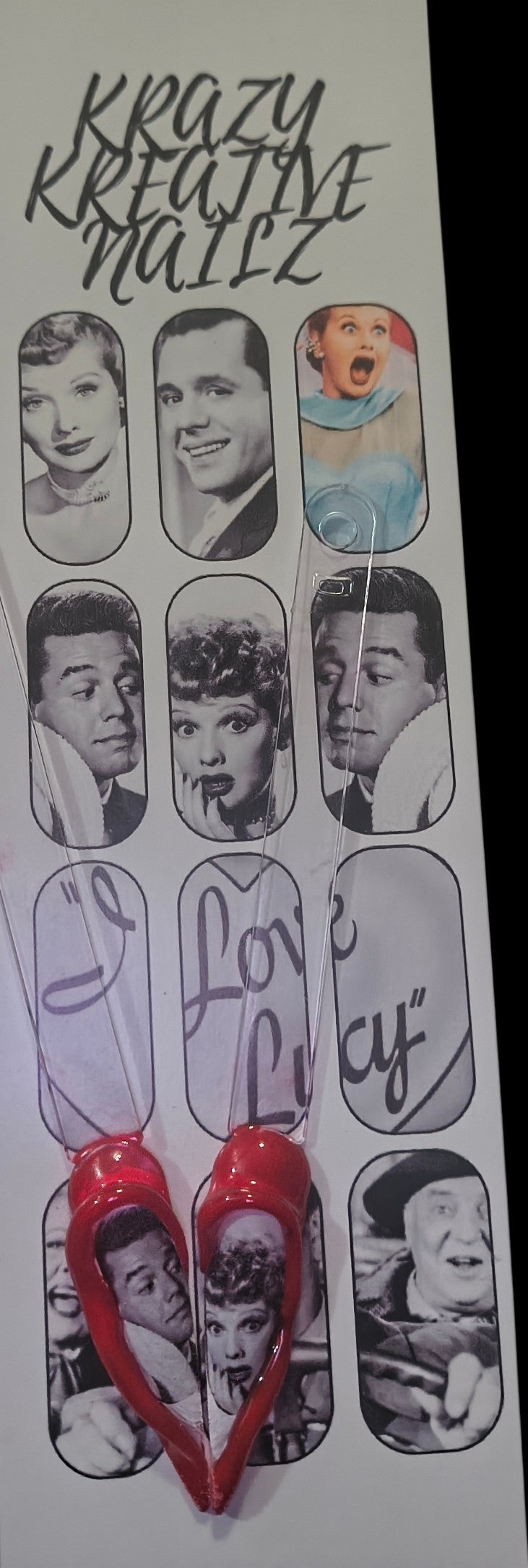 I Love Lucy Nail Decal
