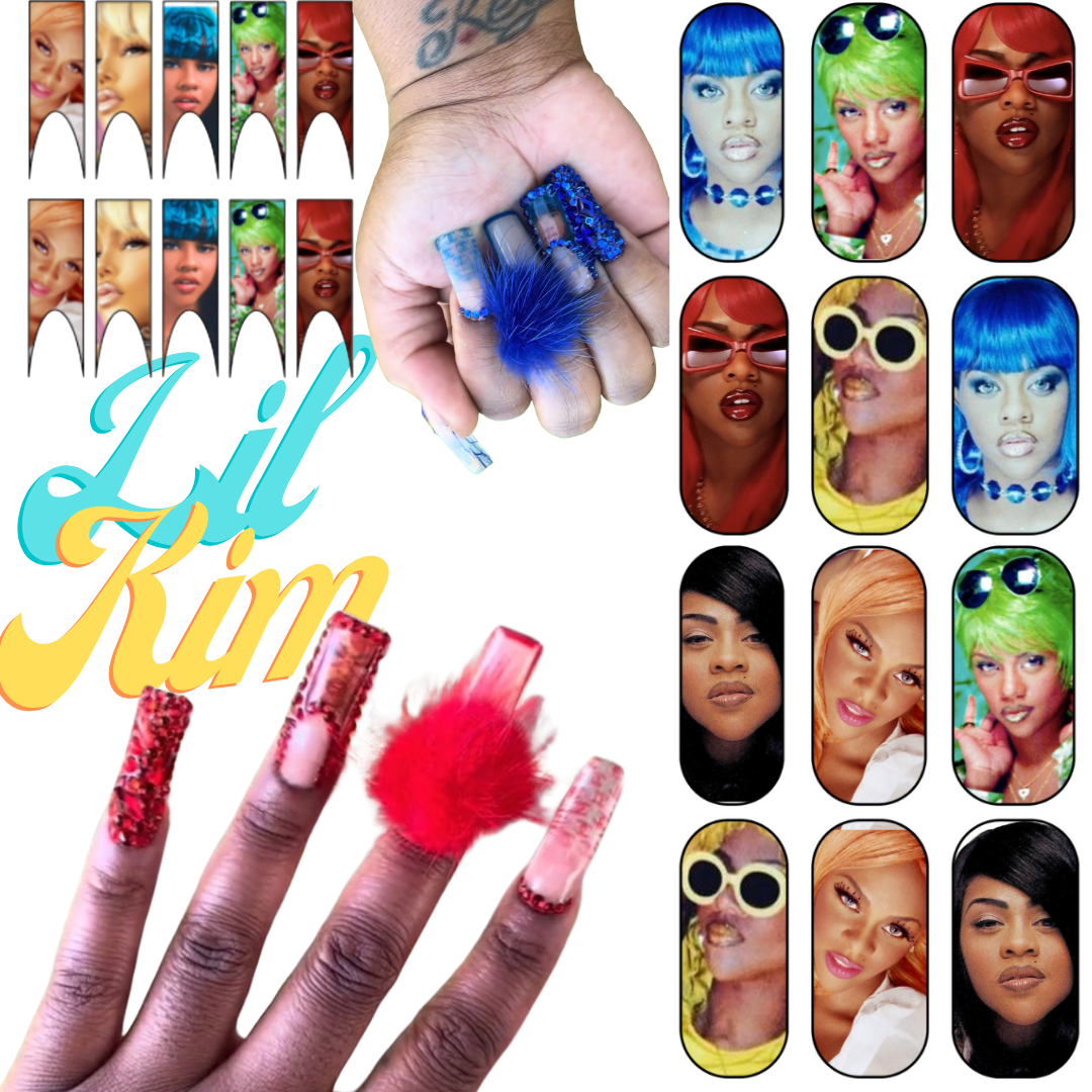 LIL KIM WATERSLIDE DECAL- KRAZYKREATIVENAILZ