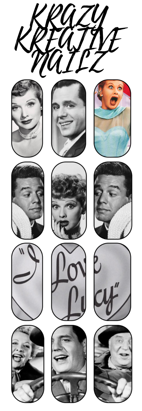 I Love Lucy Nail Decal