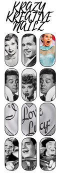 I Love Lucy Nail Decal