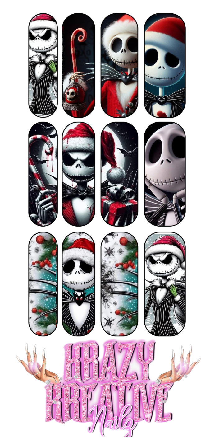 Oh Jack Waterslide Nail decal