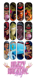 PRINCESS & THE FROG WATERSLIDE DECAL