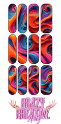 Swirls for the girls Waterslide Nail Decal